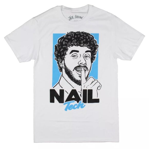 NEW Jack Harlow Men's Nail Tech Song Character Rapper Adult Music T-Shirt Tee - Picture 1 of 12